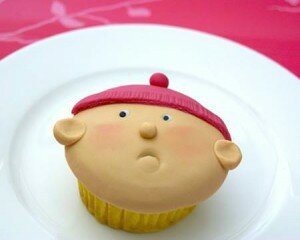 Planet Cake Baby Fondant Cupcake