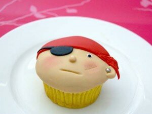 Planet Cake Fondant Pirate Cupcake